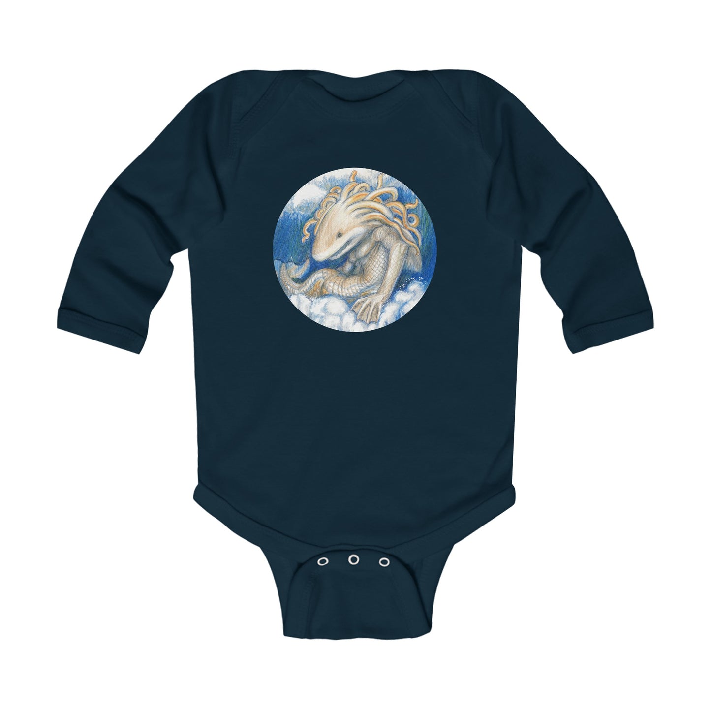 Infant Long Sleeve Bodysuit with the Adventures of a King motif