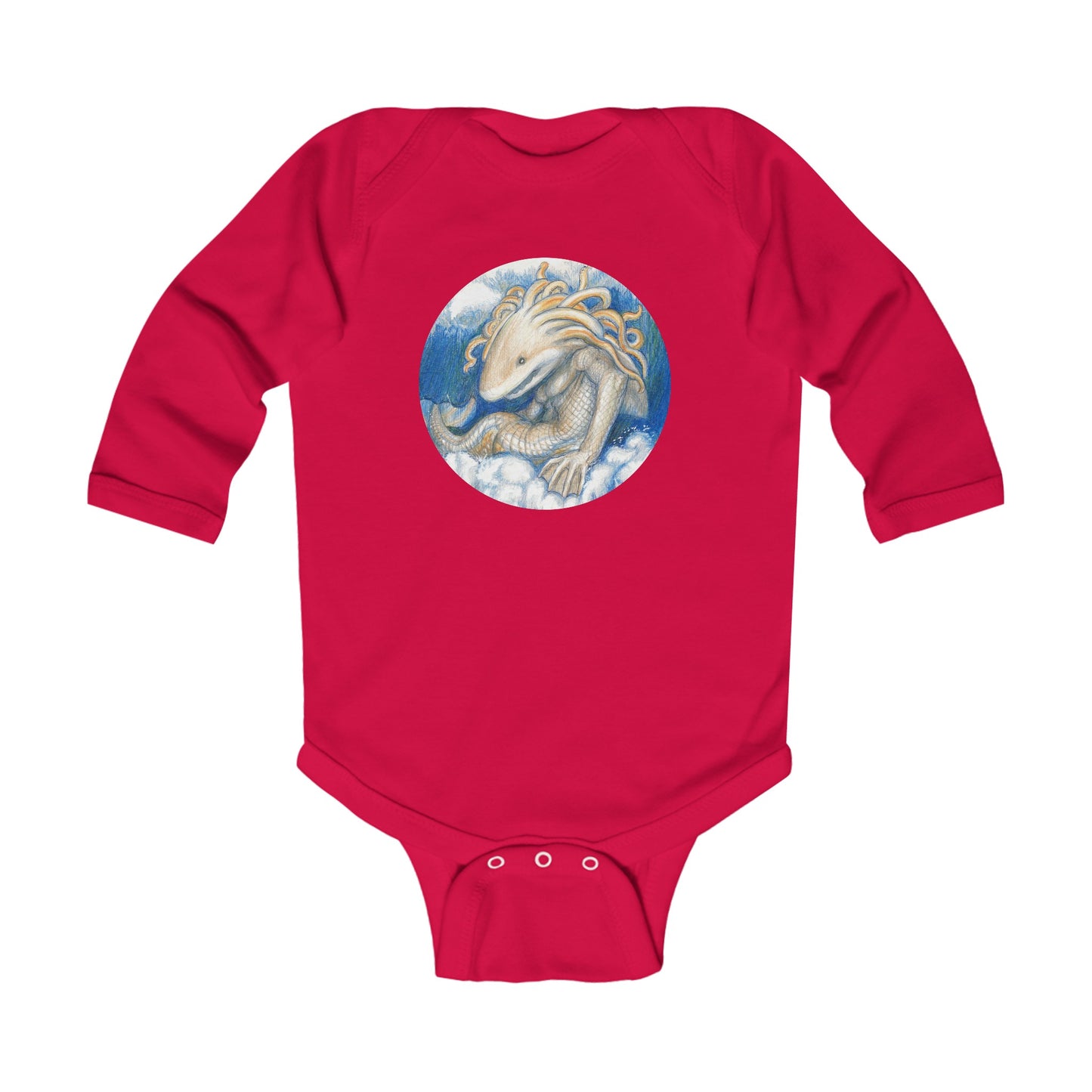 Infant Long Sleeve Bodysuit with the Adventures of a King motif