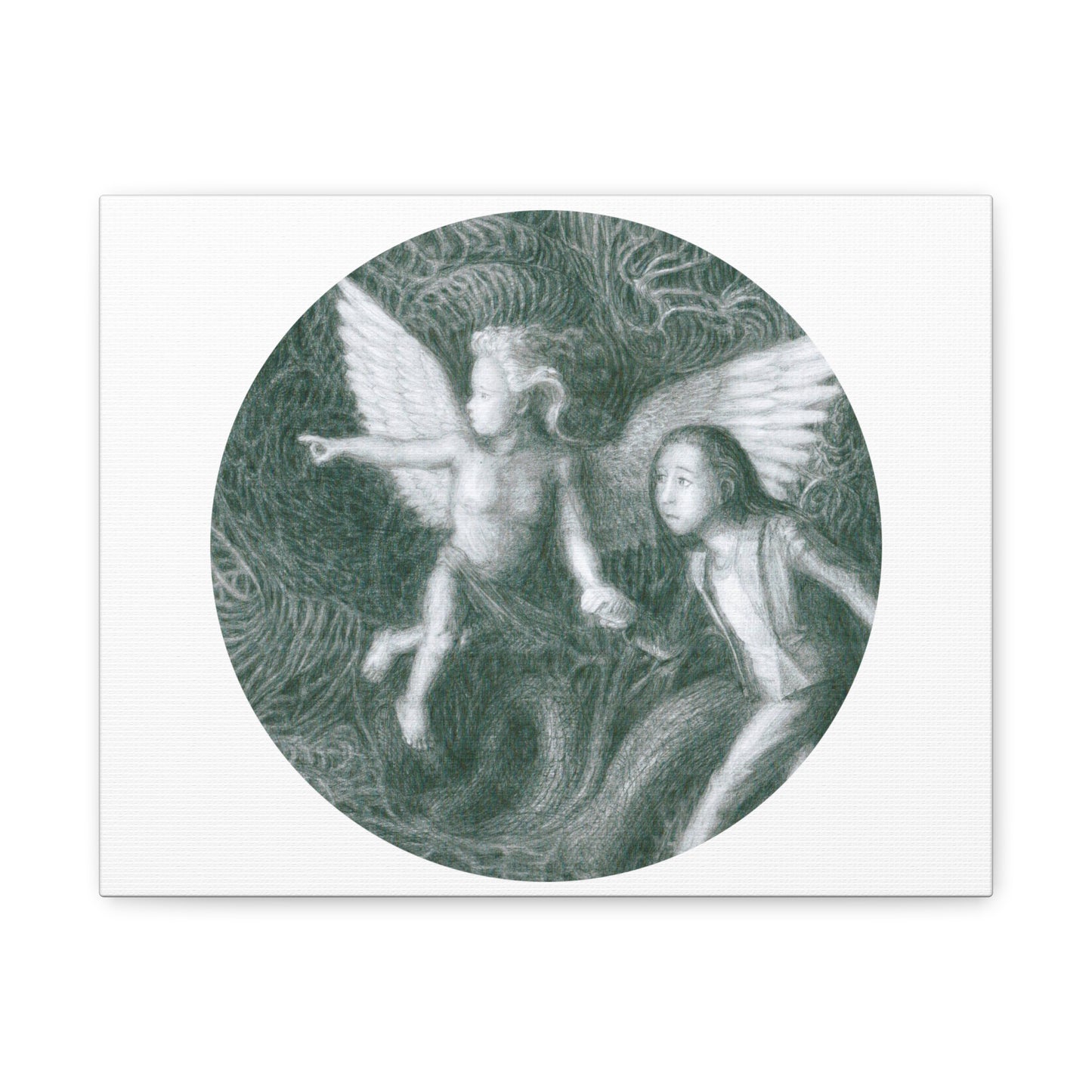 Matte Canvas, Stretched, 1.25" with a Ready For Your Afterlife motif