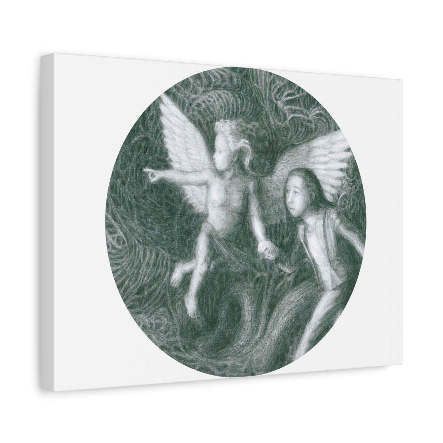 Matte Canvas, Stretched, 1.25" with a Ready For Your Afterlife motif