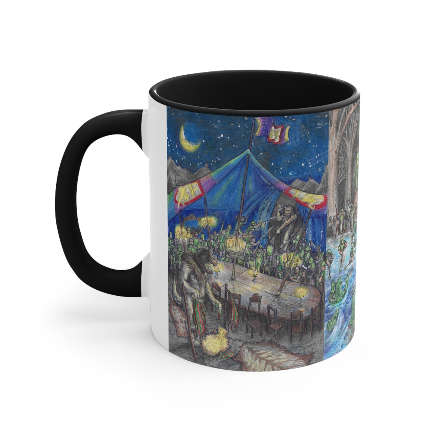 Accent Coffee Mug, 11oz with Adventure of a King motif