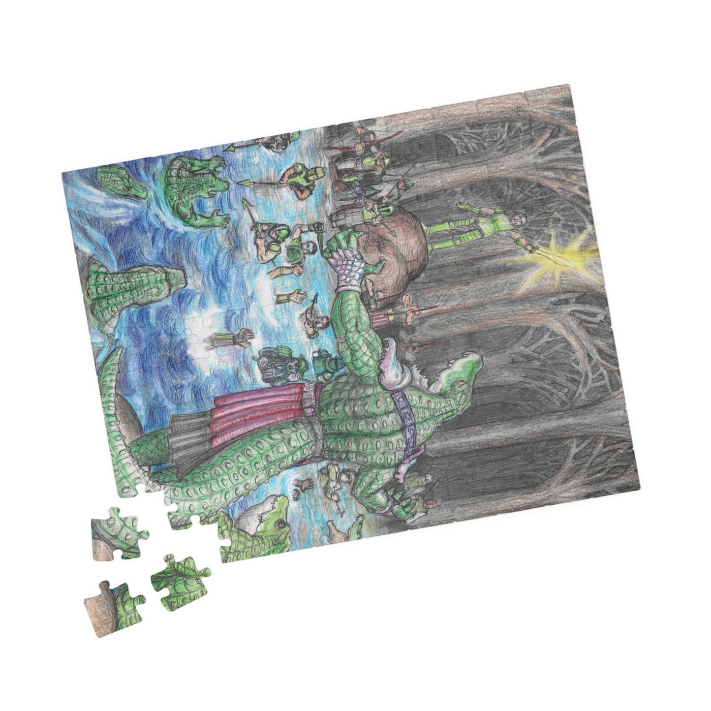 Puzzle (110, 252, 520, 1014-piece) with Adventures of a King motif