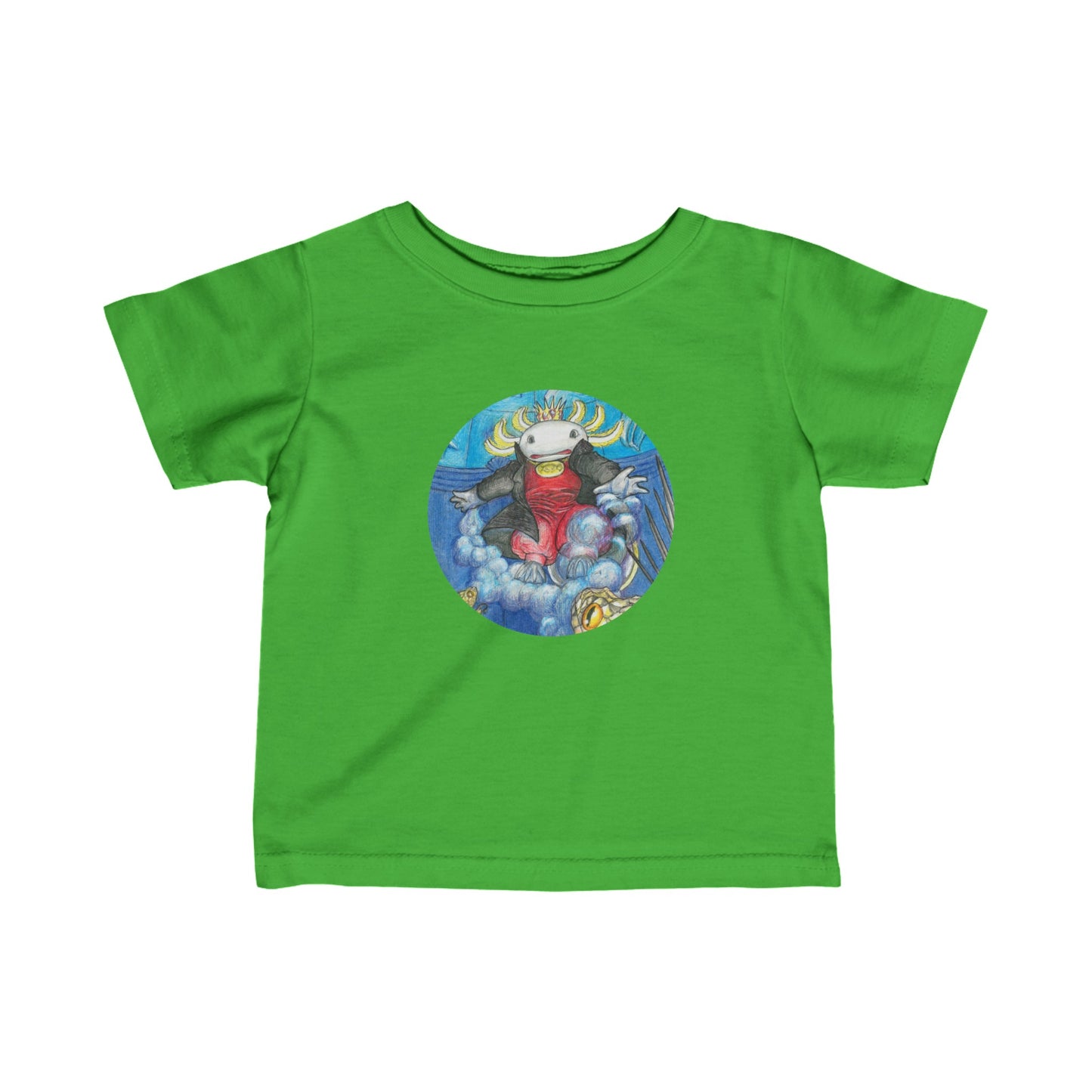 Infant Fine Jersey Tee with the Adventures of a King motif