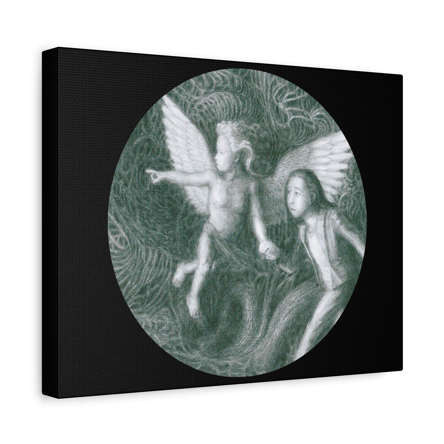 Matte Canvas, Stretched, 1.25" with Ready For Your Afterlife motif