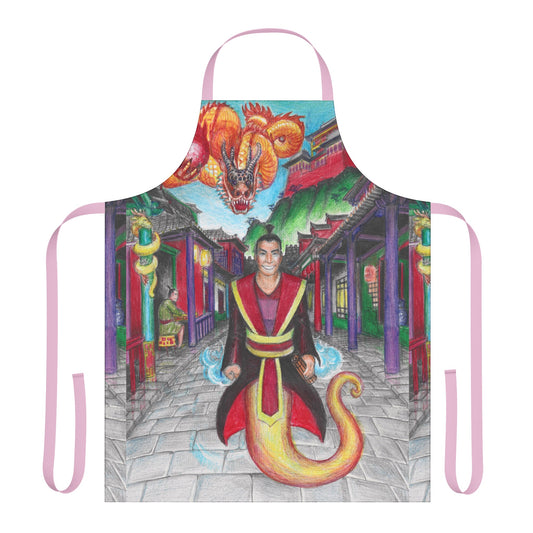 Apron, 5-Color Straps (AOP) with the Adventures of a King motif