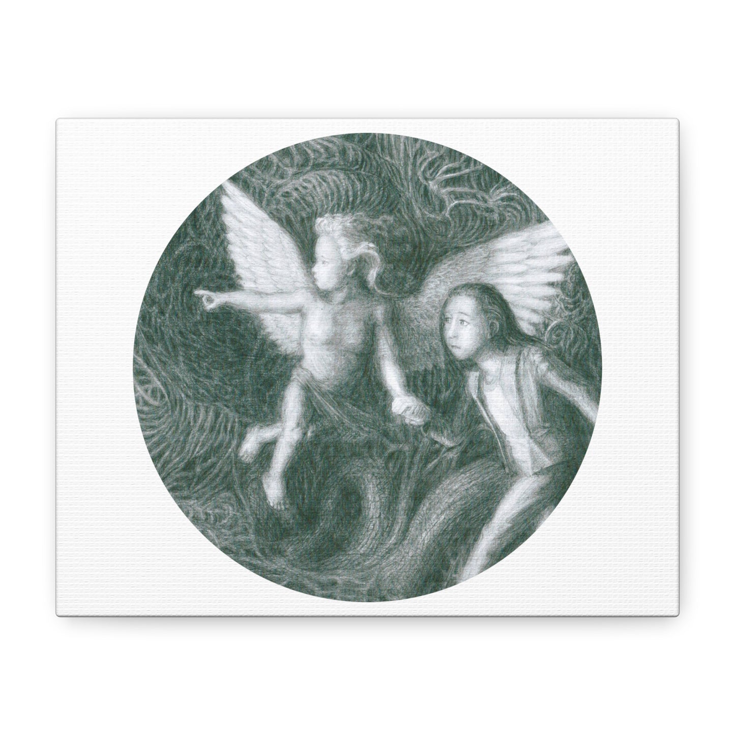 Matte Canvas, Stretched, 1.25" with a Ready For Your Afterlife motif