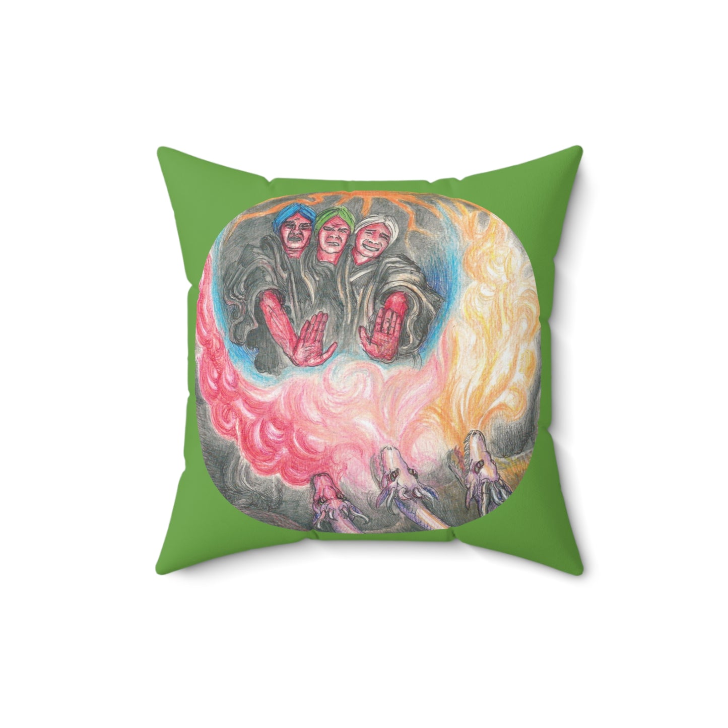 Spun Polyester Square Pillow