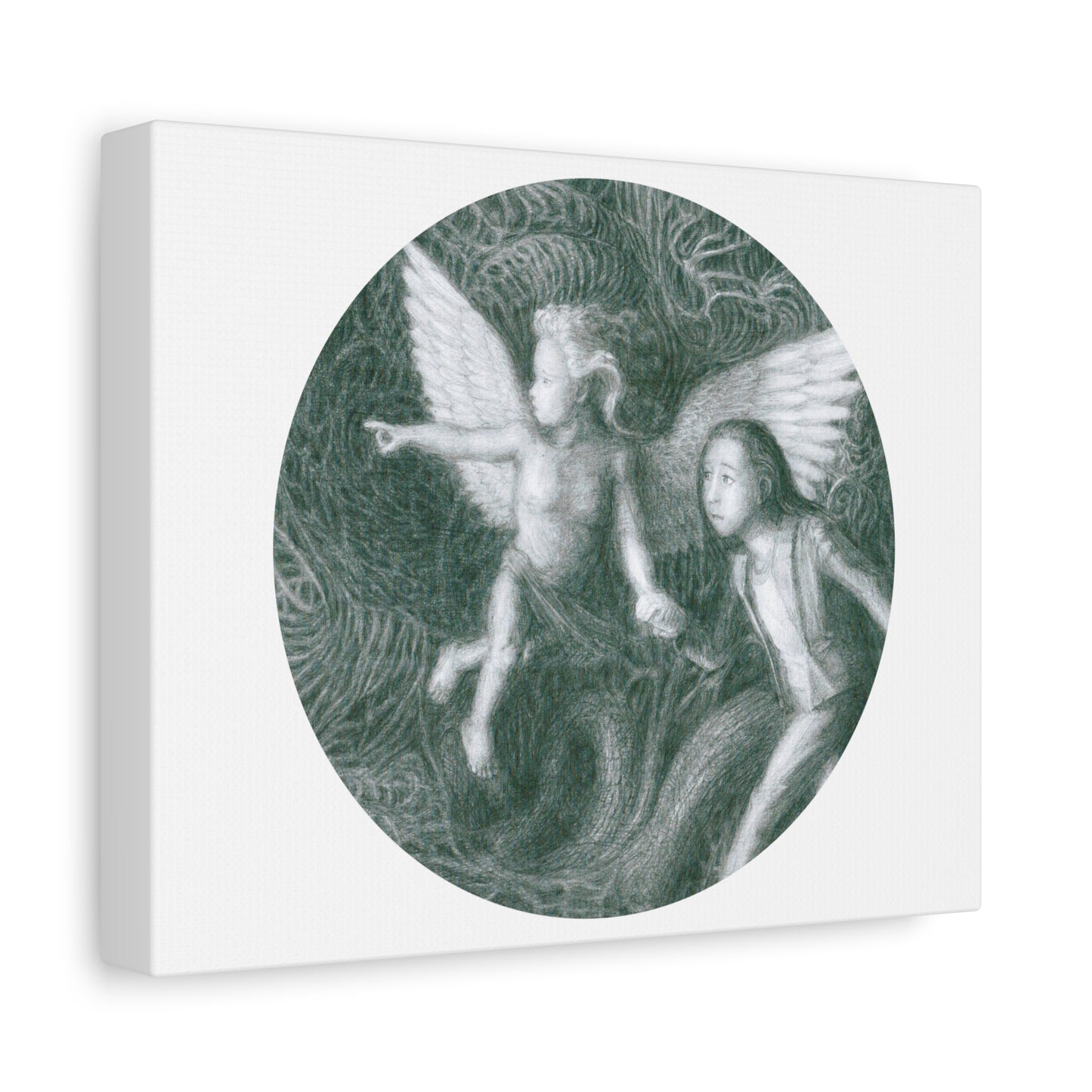 Matte Canvas, Stretched, 1.25" with a Ready For Your Afterlife motif