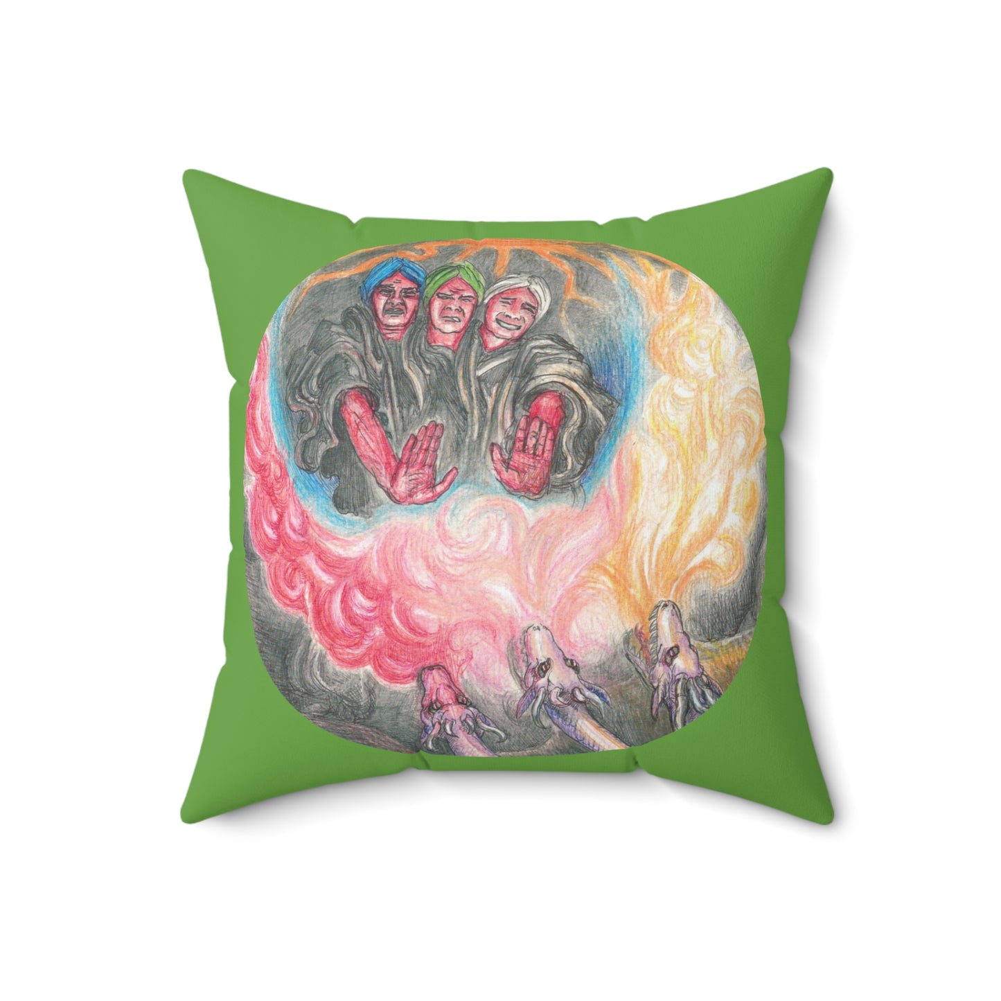 Spun Polyester Square Pillow