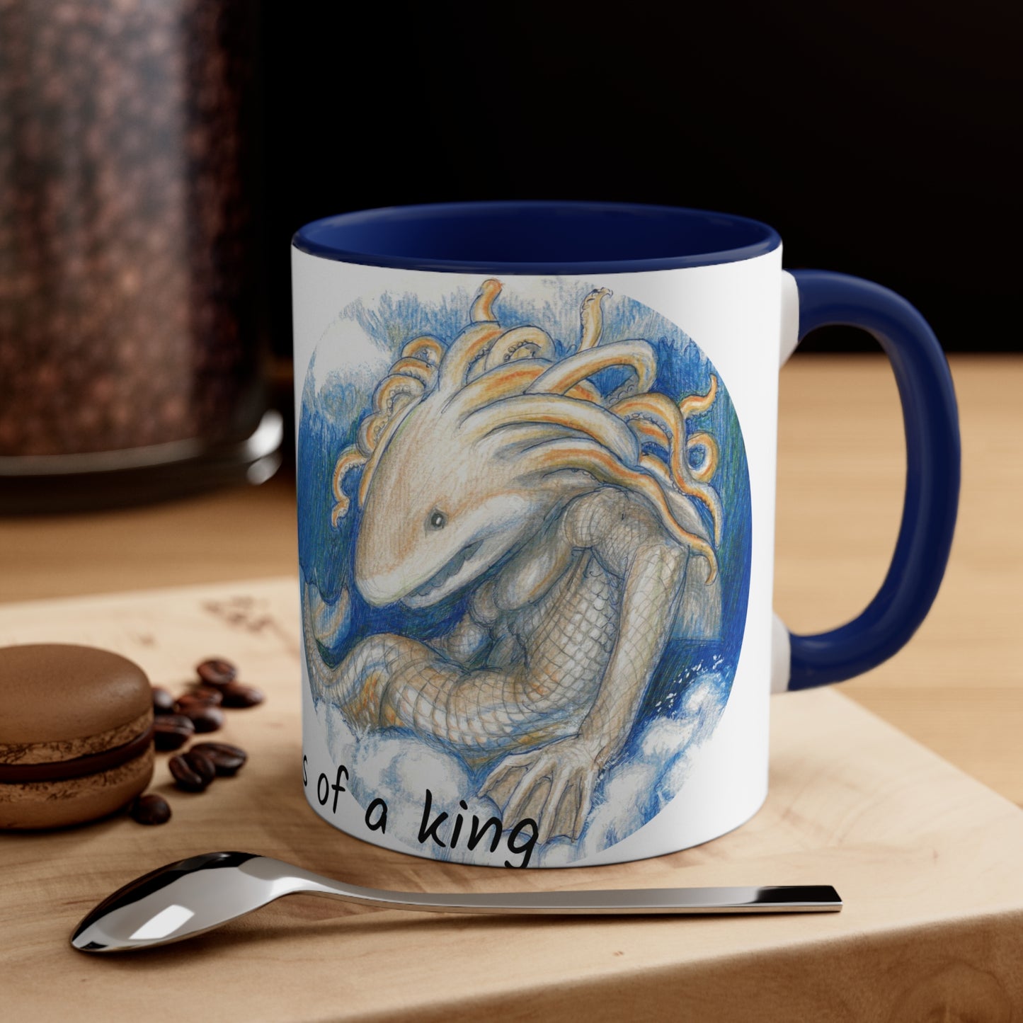 Accent Coffee Mug, 11oz with Adventures of a king motif