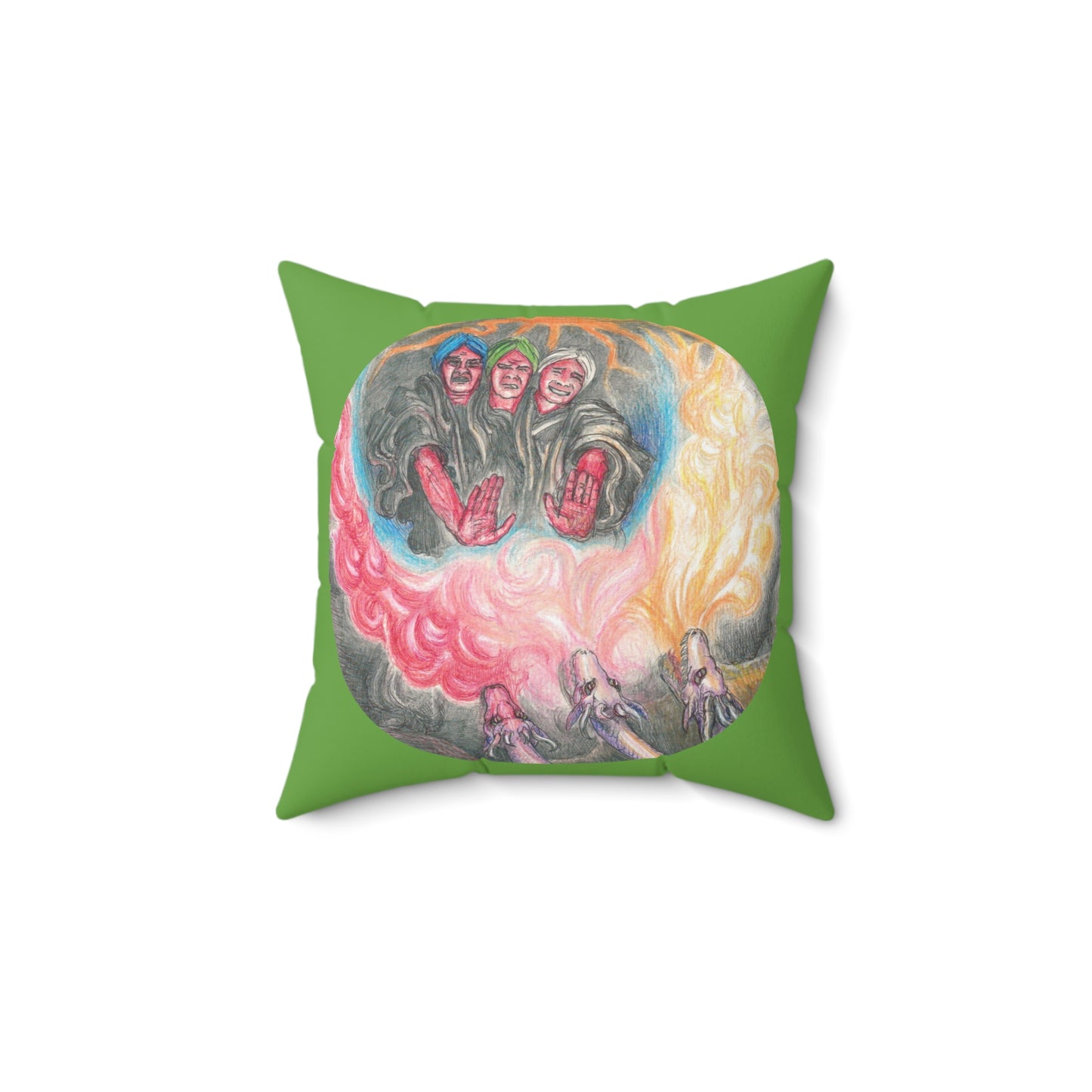 Spun Polyester Square Pillow