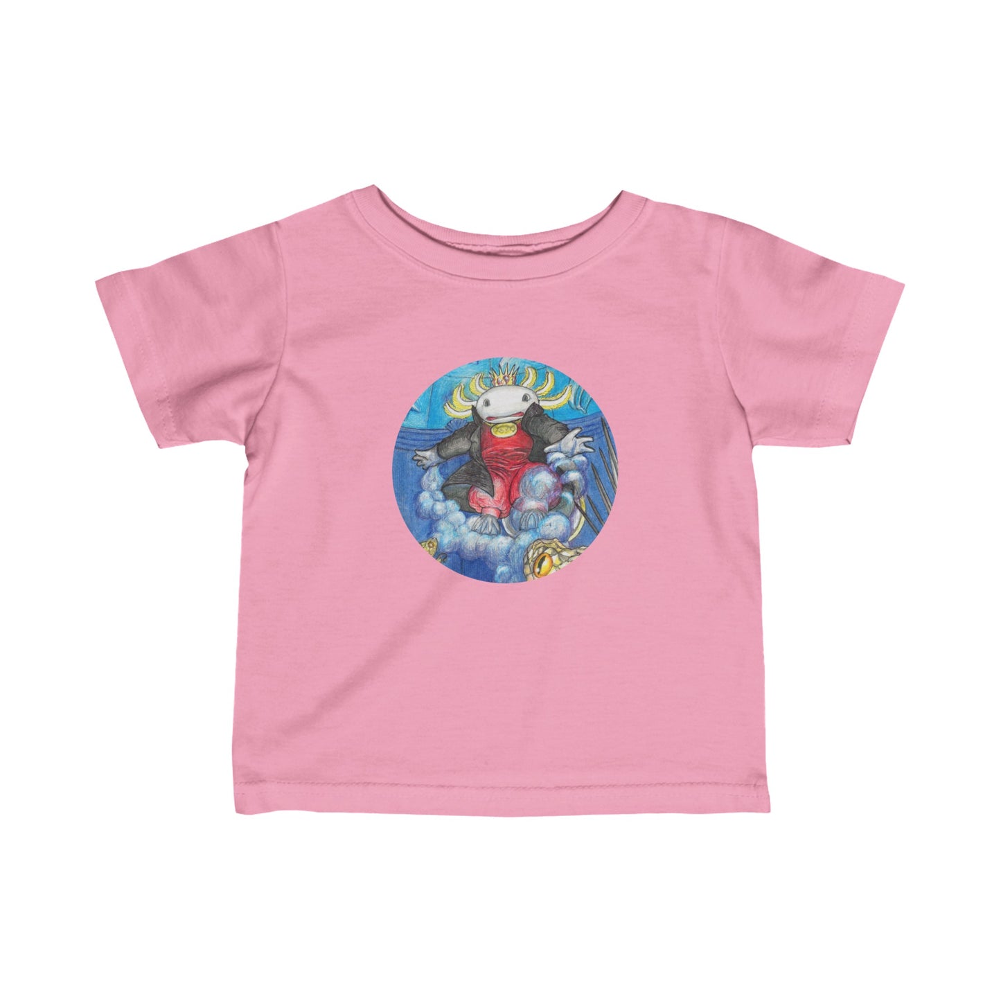 Infant Fine Jersey Tee with the Adventures of a King motif