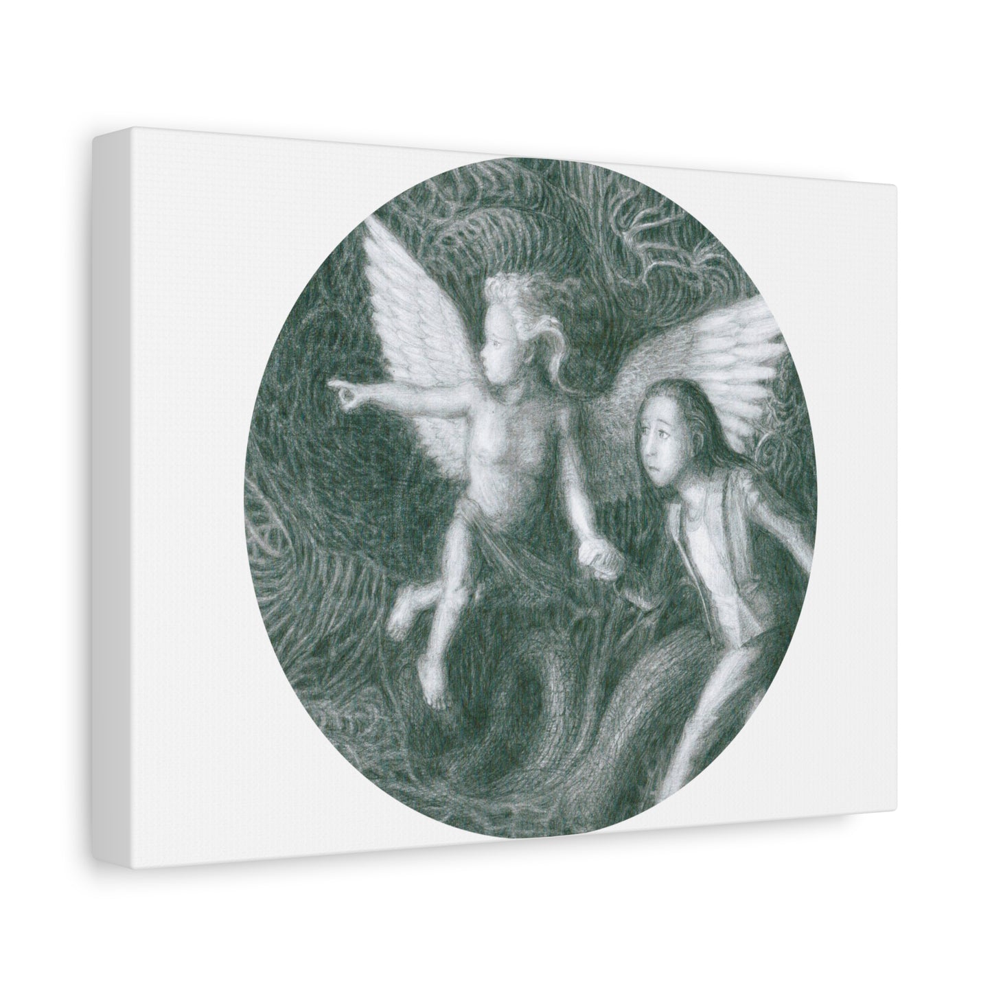 Matte Canvas, Stretched, 1.25" with a Ready For Your Afterlife motif