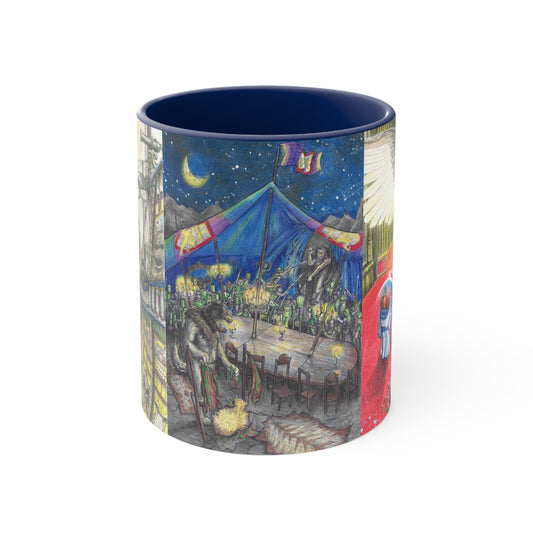 Accent Coffee Mug, 11oz with Adventures of a king motif