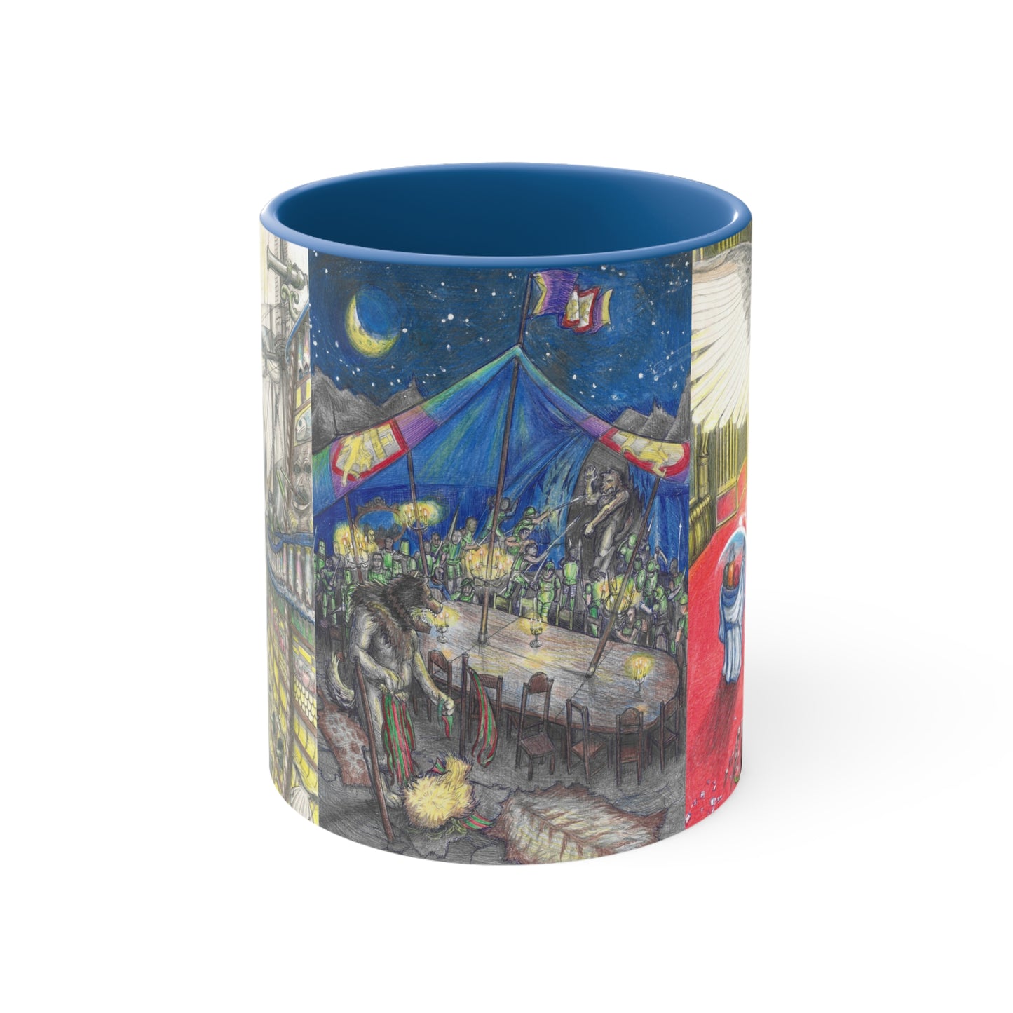 Accent Coffee Mug, 11oz with Adventures of a king motif