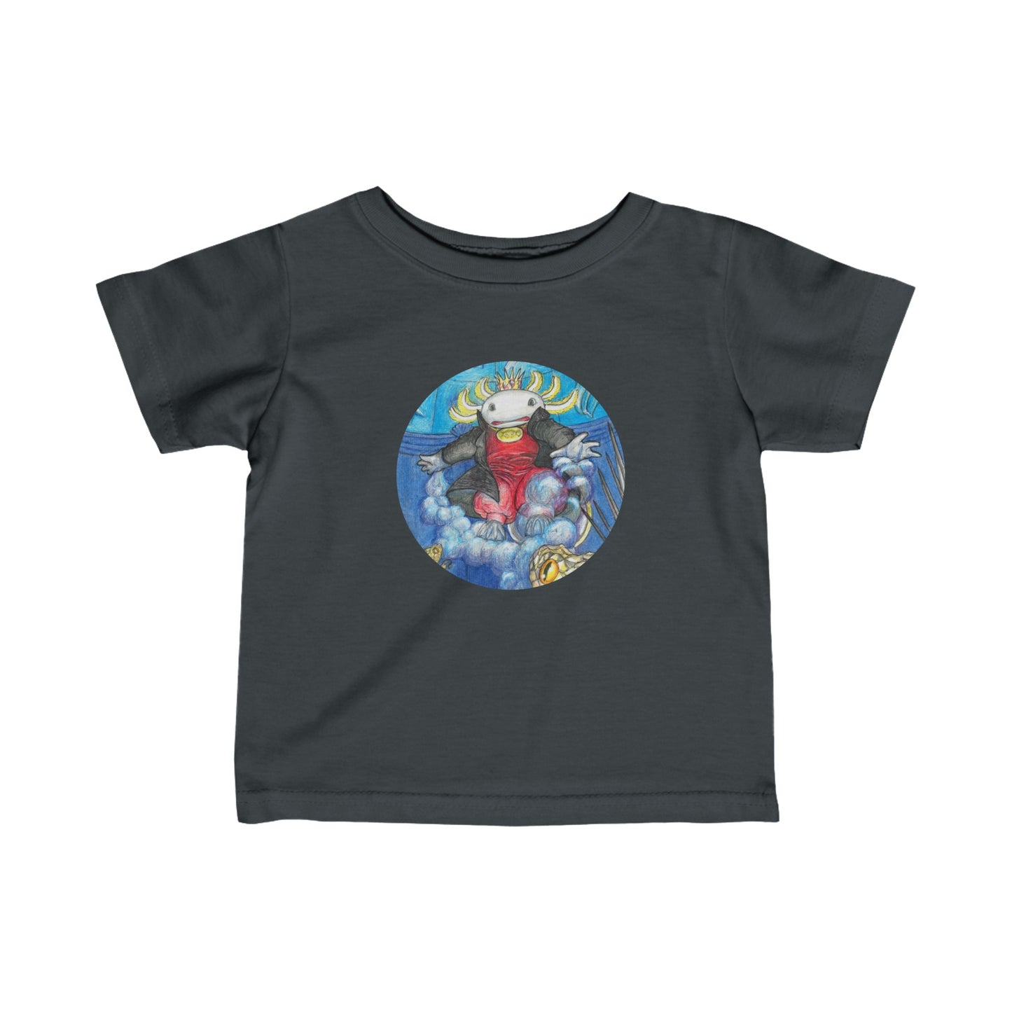 Infant Fine Jersey Tee with the Adventures of a King motif