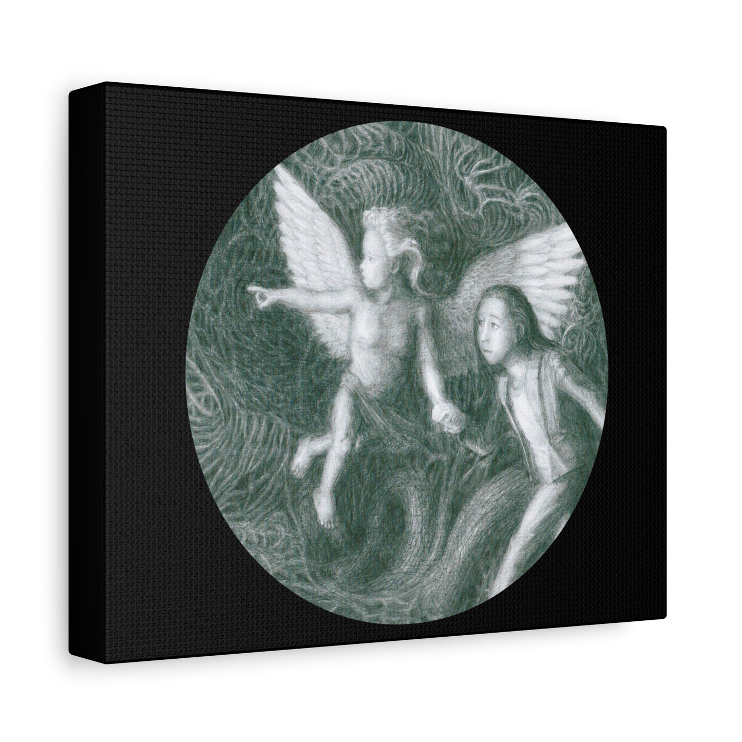 Matte Canvas, Stretched, 1.25" with Ready For Your Afterlife motif