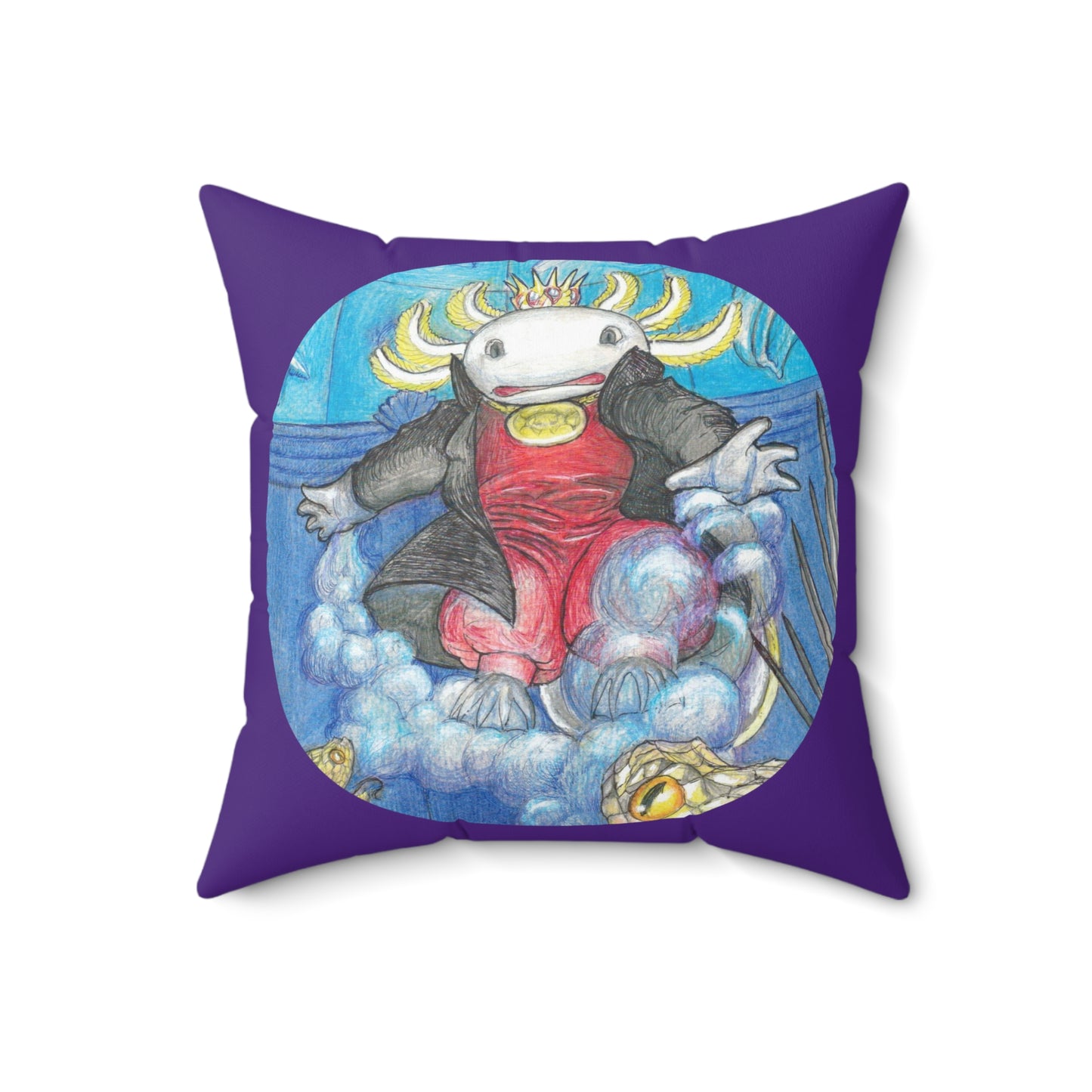 Spun Polyester Square Pillow with the