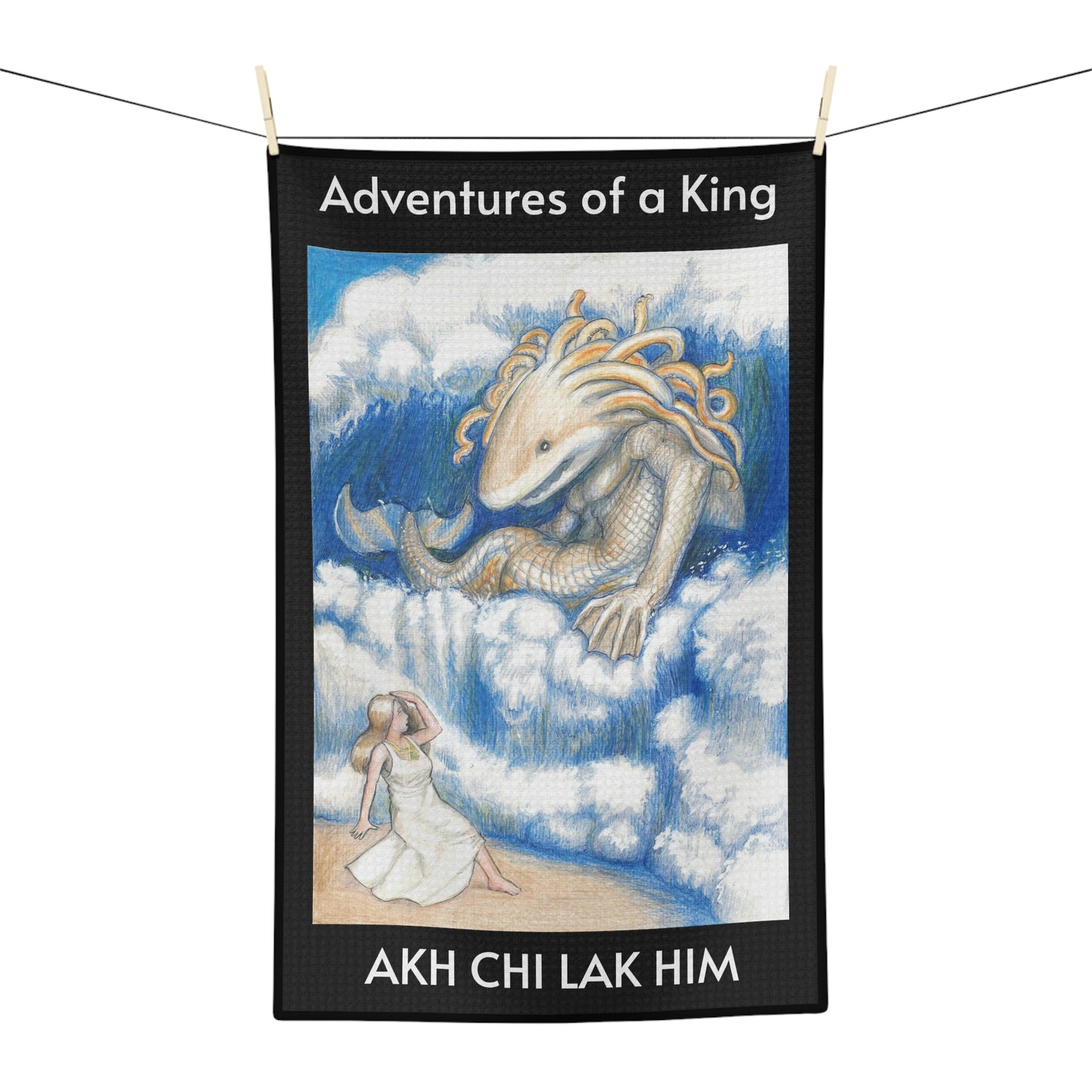 Microfiber Tea Towel with the Adventures of a King motif