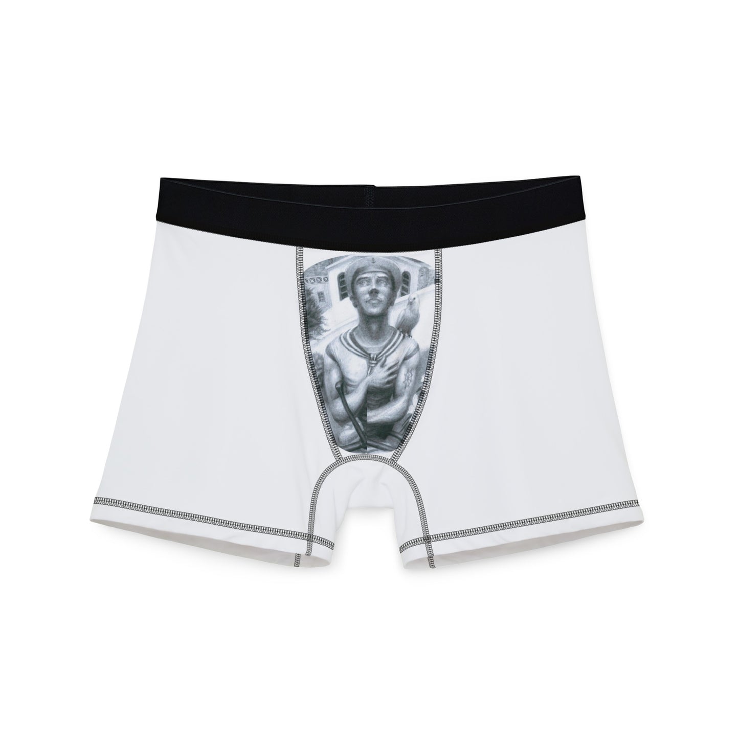 Men's Boxers (AOP) with Ready For Your Afterlife motif