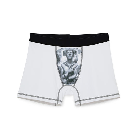 Men's Boxers (AOP) with Ready For Your Afterlife motif