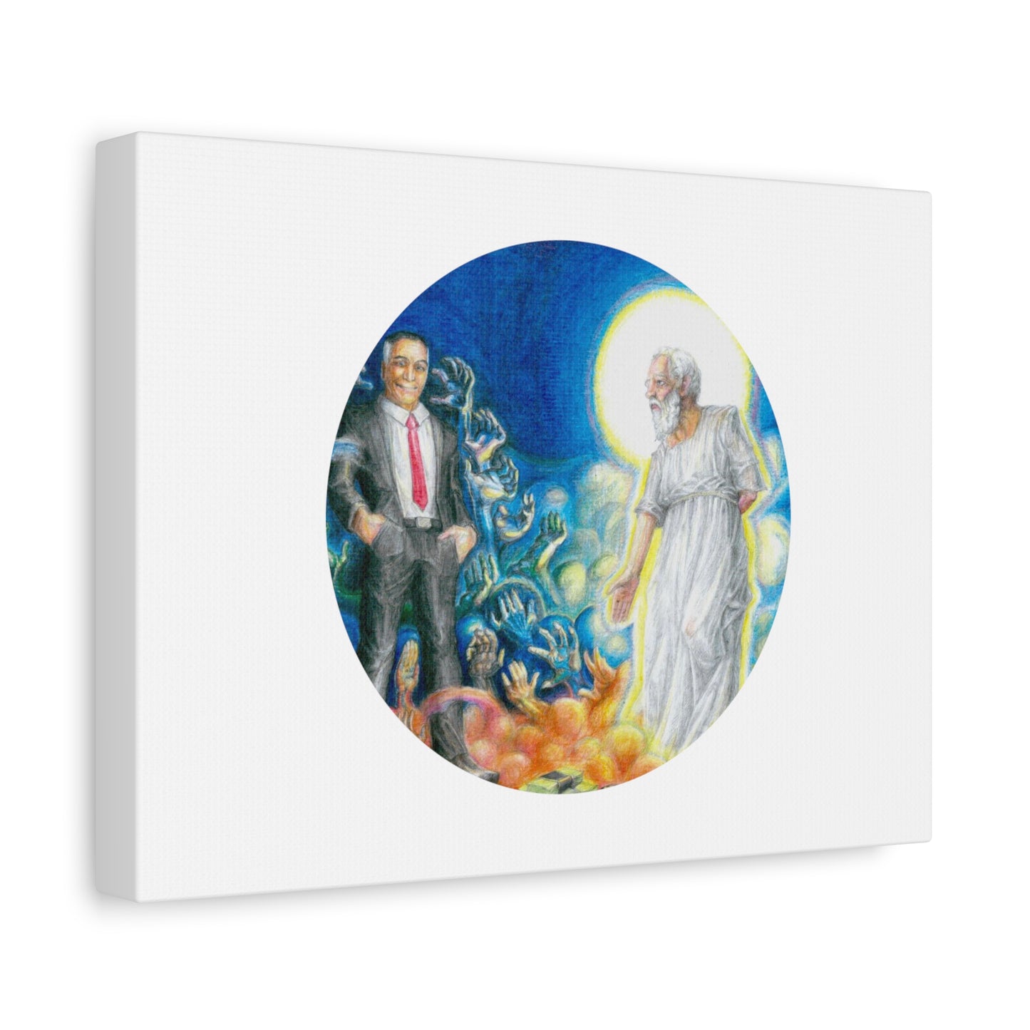 Matte Canvas, Stretched, 1.25" with a Ready For Your Afterlife motif