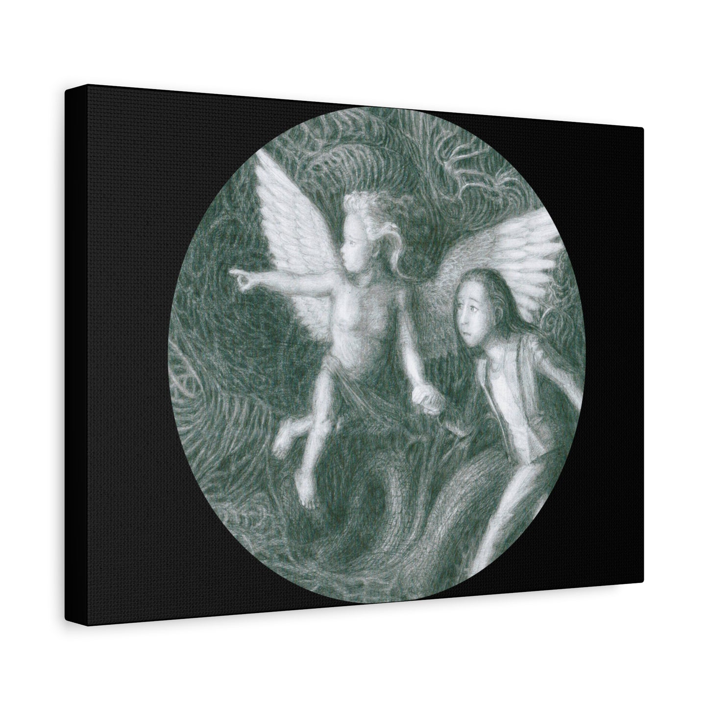 Matte Canvas, Stretched, 1.25" with Ready For Your Afterlife motif