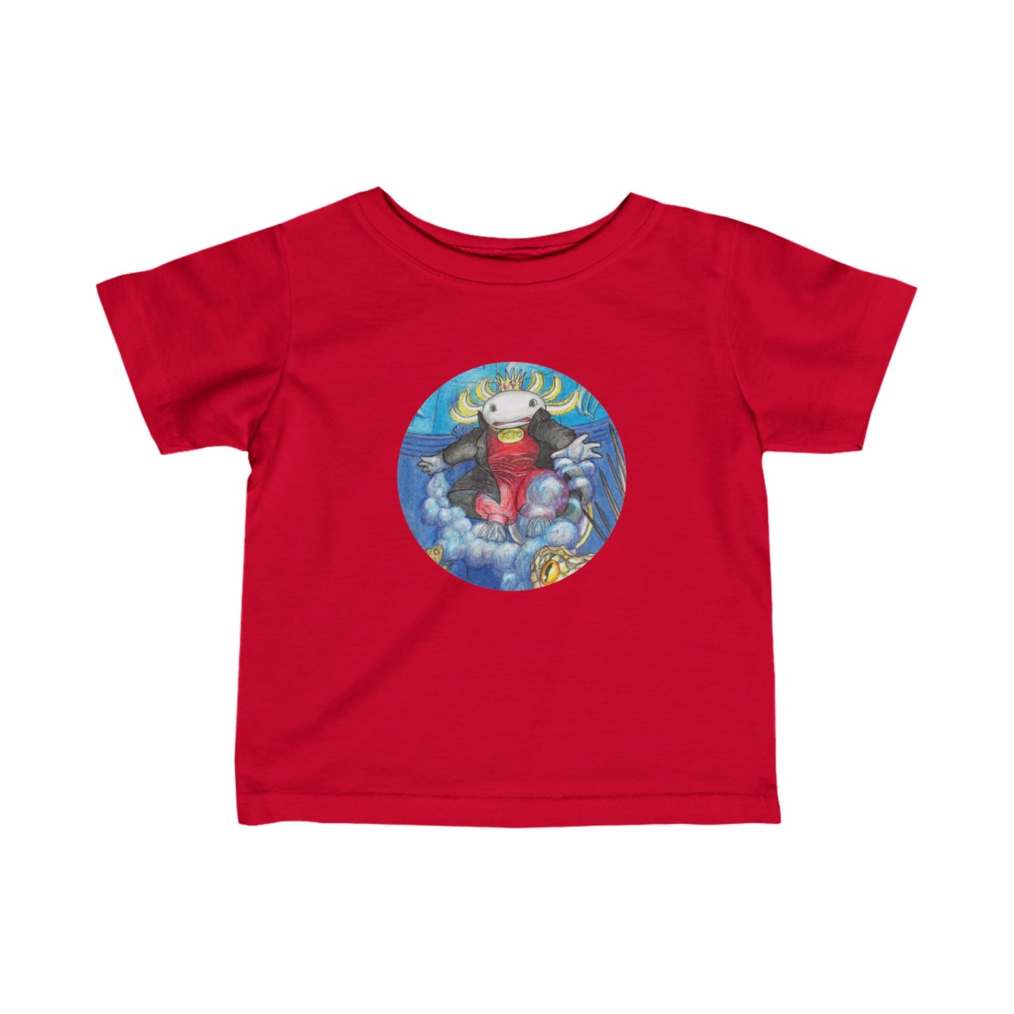 Infant Fine Jersey Tee with the Adventures of a King motif