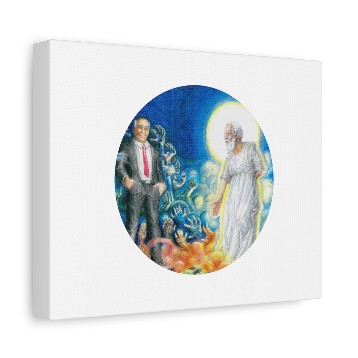 Matte Canvas, Stretched, 1.25" with a Ready For Your Afterlife motif