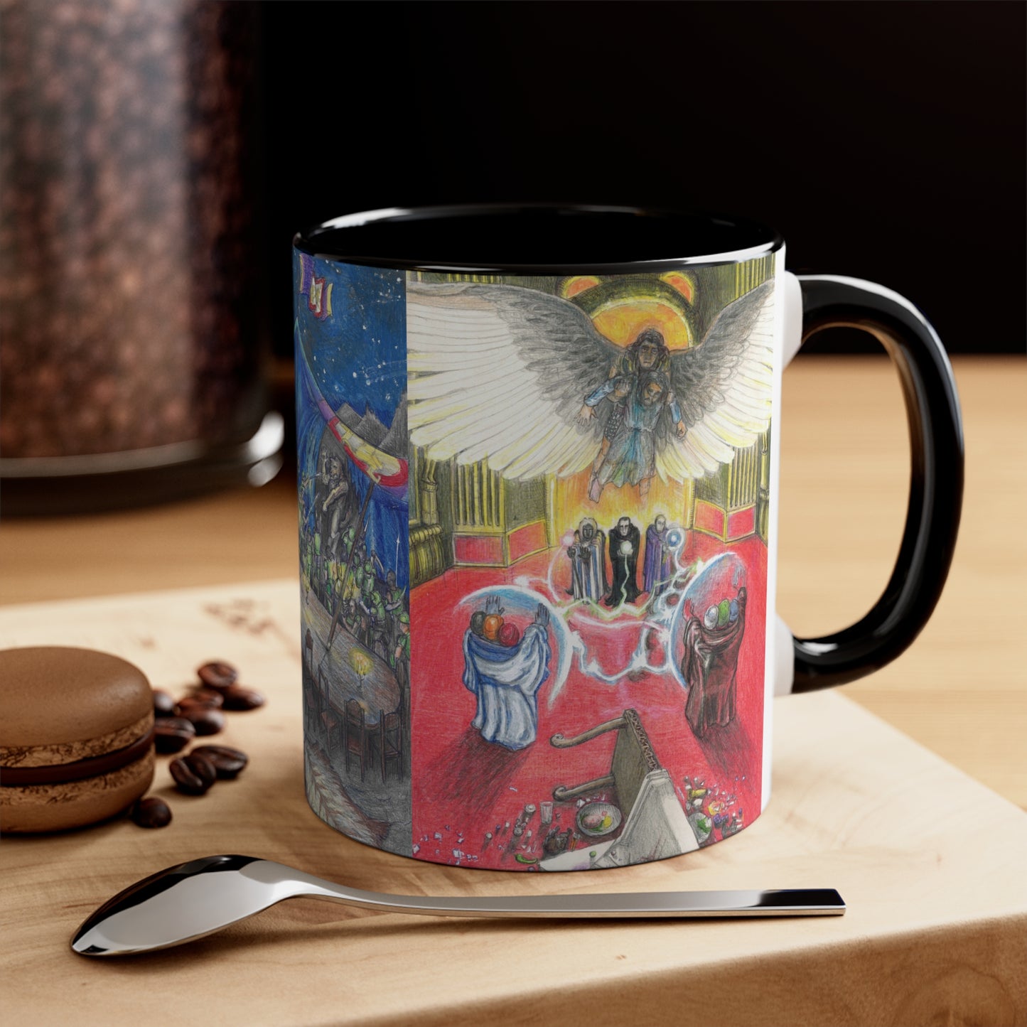 Accent Coffee Mug, 11oz with Adventures of a king motif