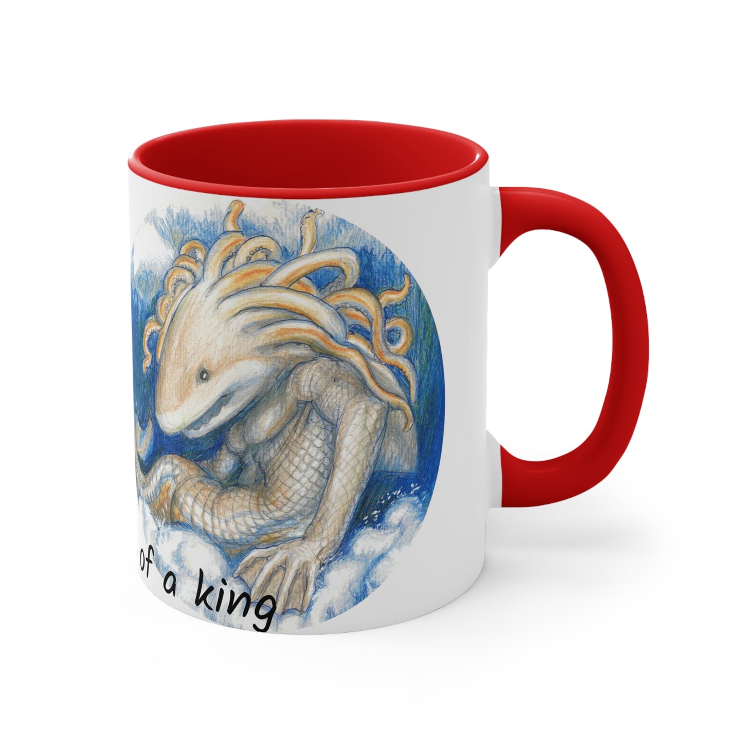 Accent Coffee Mug, 11oz with Adventures of a king motif