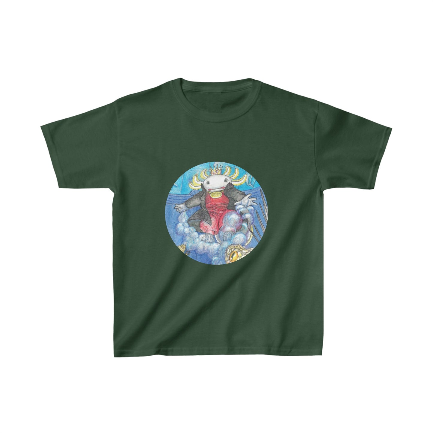 Kids Heavy Cotton™ Tee with the Adventures of a King motif