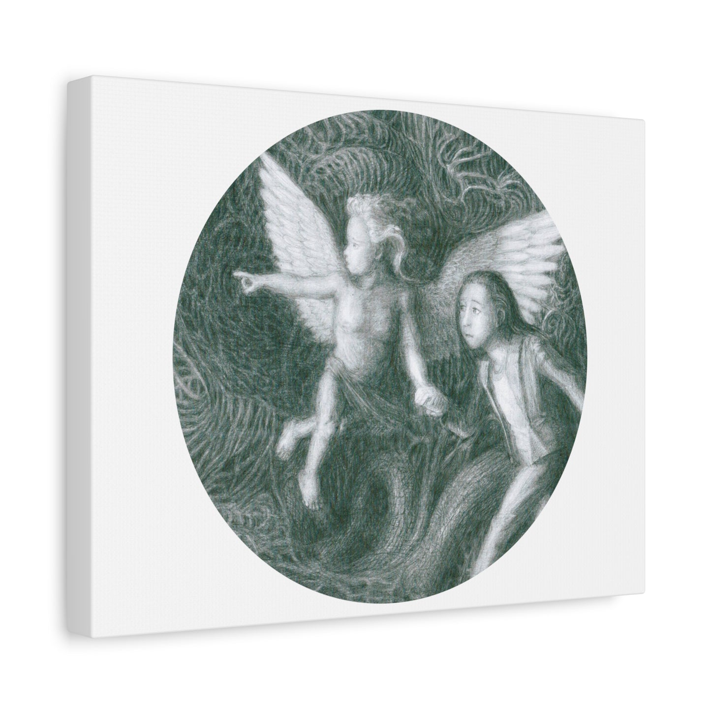 Matte Canvas, Stretched, 1.25" with a Ready For Your Afterlife motif