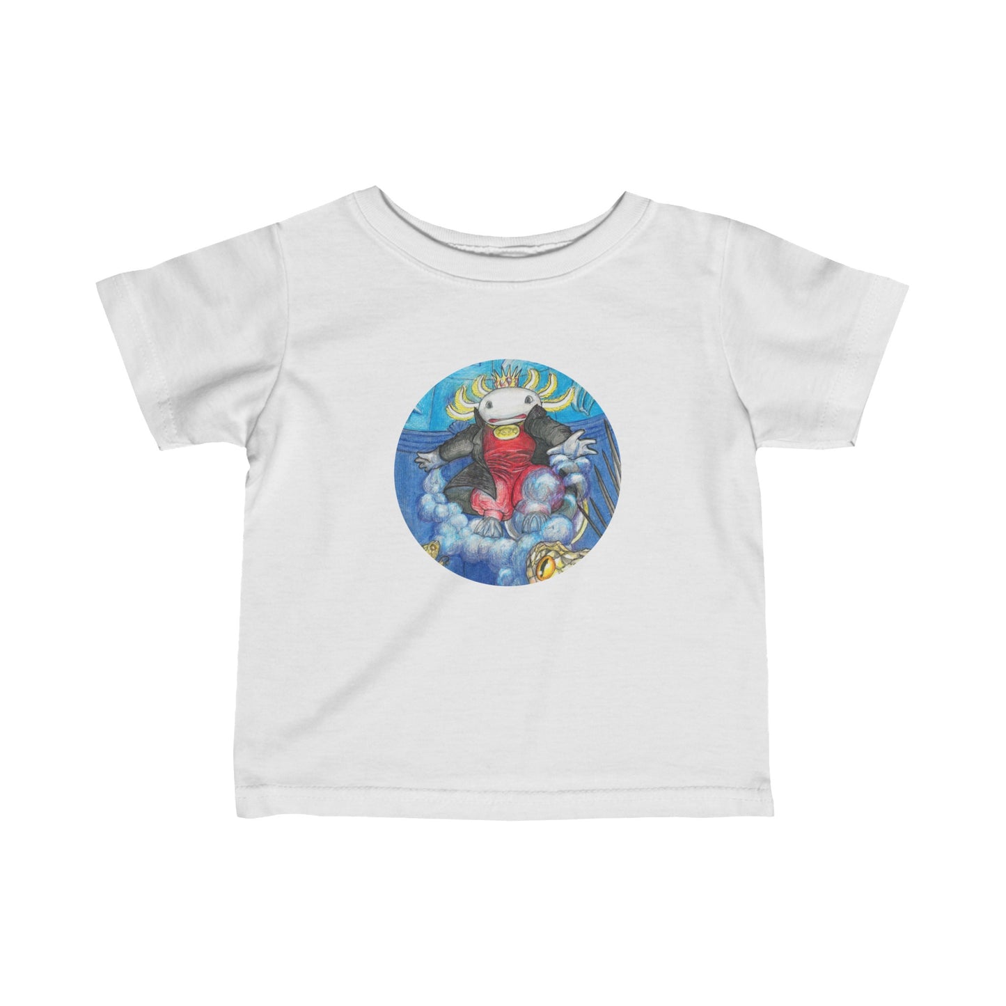 Infant Fine Jersey Tee with the Adventures of a King motif