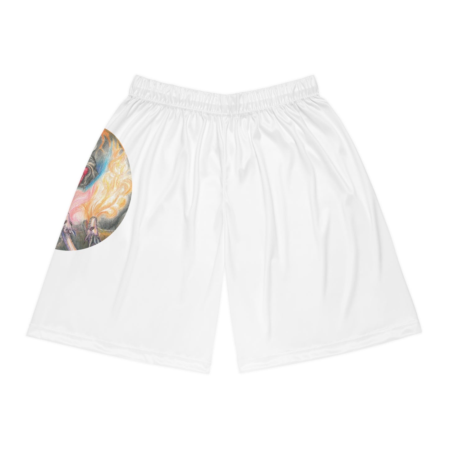 Basketball Shorts (AOP) with the Adventures of a King motif